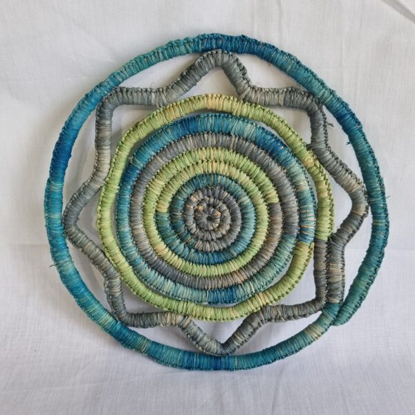 Hand woven decorative piece (ocean blues lucky dip)